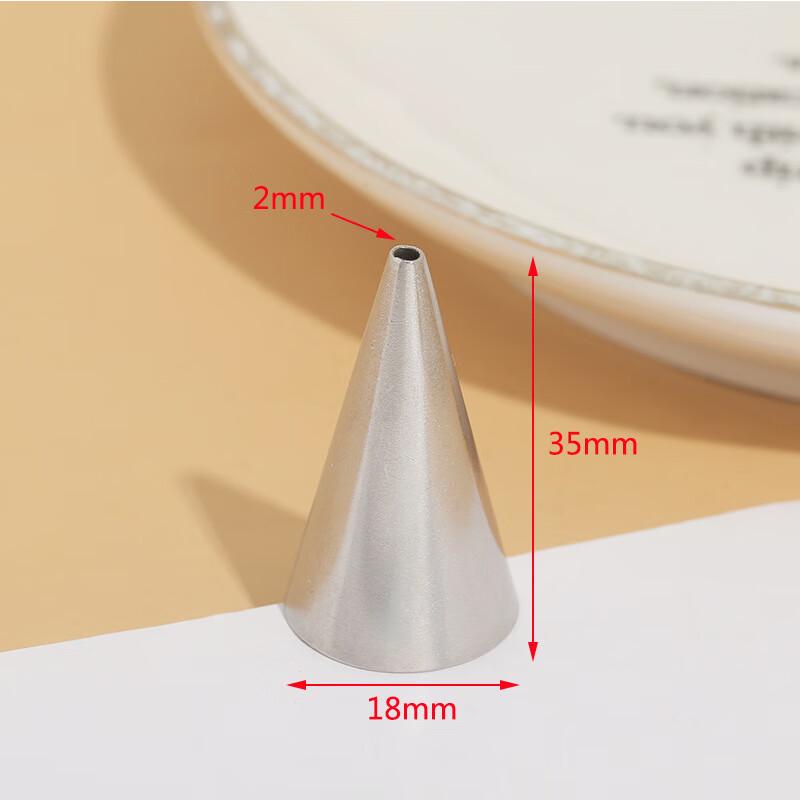 ZISIZ Runde 304 Edelstahl-Spritzbeutel-Tülle