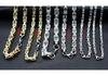 European & American Hip Hop Byzantine Chain Necklace - Stainless Steel, Men's Steel Color, Titanium Steel Emperor Design