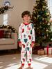 European 25th Anniversary Autumn/Winter Kids' Christmas Round Neck Long Sleeve Homewear Set