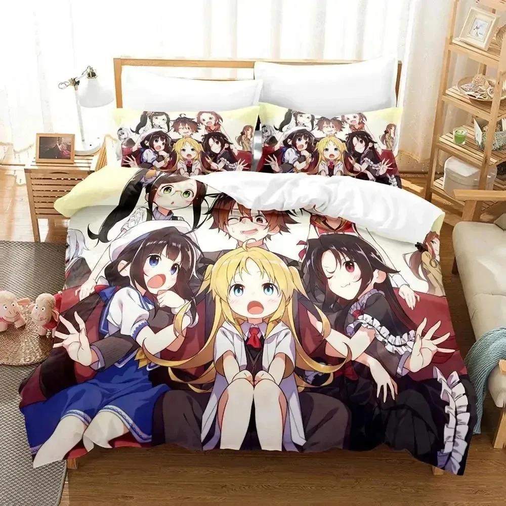 Anime Ryuo's Work Is Never Done Bedding Set Duvet Cover Bed Set Quilt Cover Pillowcase Comforter King Queen Size Boys Adult