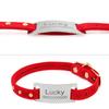 Curved Personalized Name Cat Dog Collar Accessories Anti-lost ID Tag Custom Pet Collar Nameplate Engraving Black Silver Golden