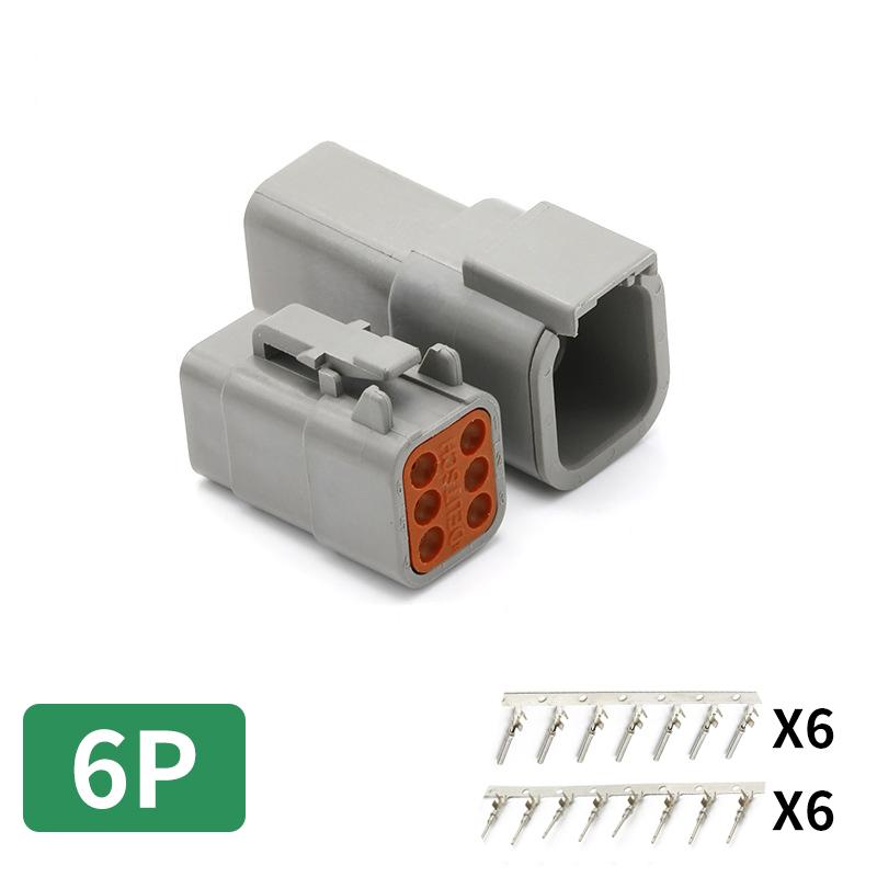 Deutsch DTM connector waterproof DT connector male and female head wiring terminal wiring harness plug socket DTM04-2P DTM06-2S