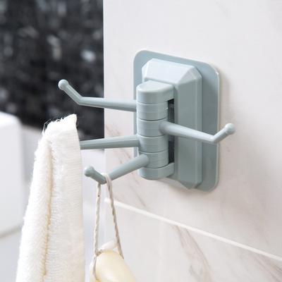 Drehbarer Haken Starker Klebehaken Handtuchhalter, Badezimmer Wandaufbewahrung Ohne Bohren Ohne Spuren Wandmontierter Klebehaken