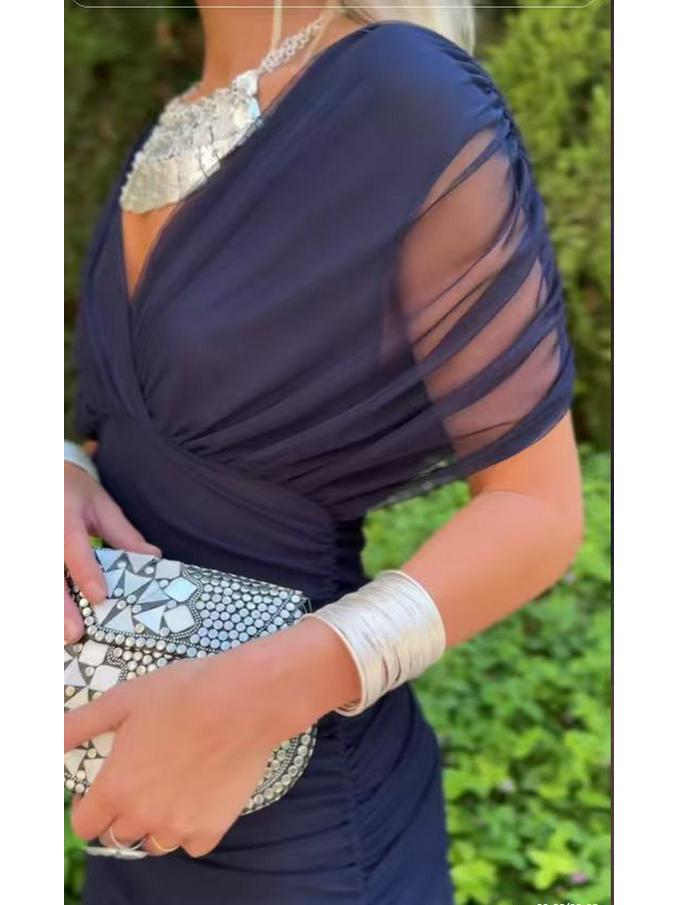 2025 European Style Women's Chiffon Off-the-Shoulder Bandage Dress - Floral Print
