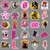 50 Pictures of Cowgirl Personalized Graffiti Decorative Skateboard Suitcase Guitar Computer Stickers