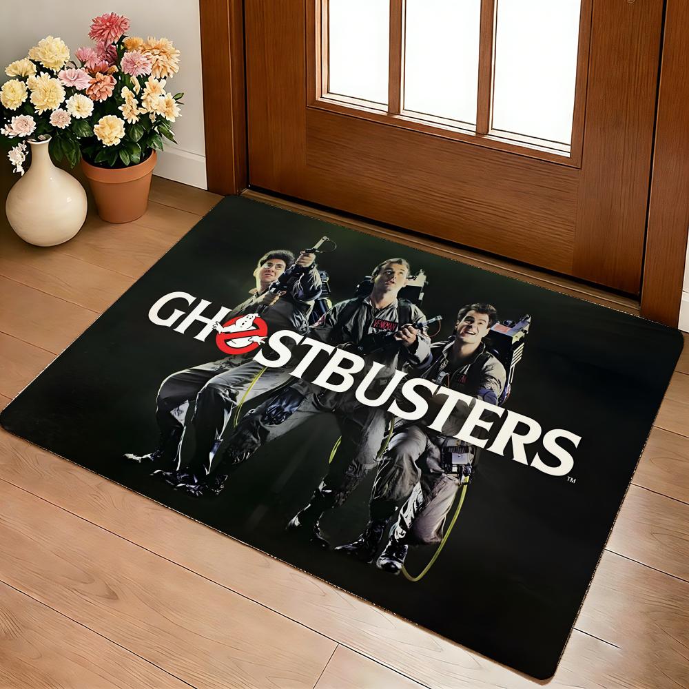 American Movie Ghostbusters Floor Mat Cozy Flannel Soft Thick Non-Slip Mat For Living Room Bedroom Kitchen Decor Rugs