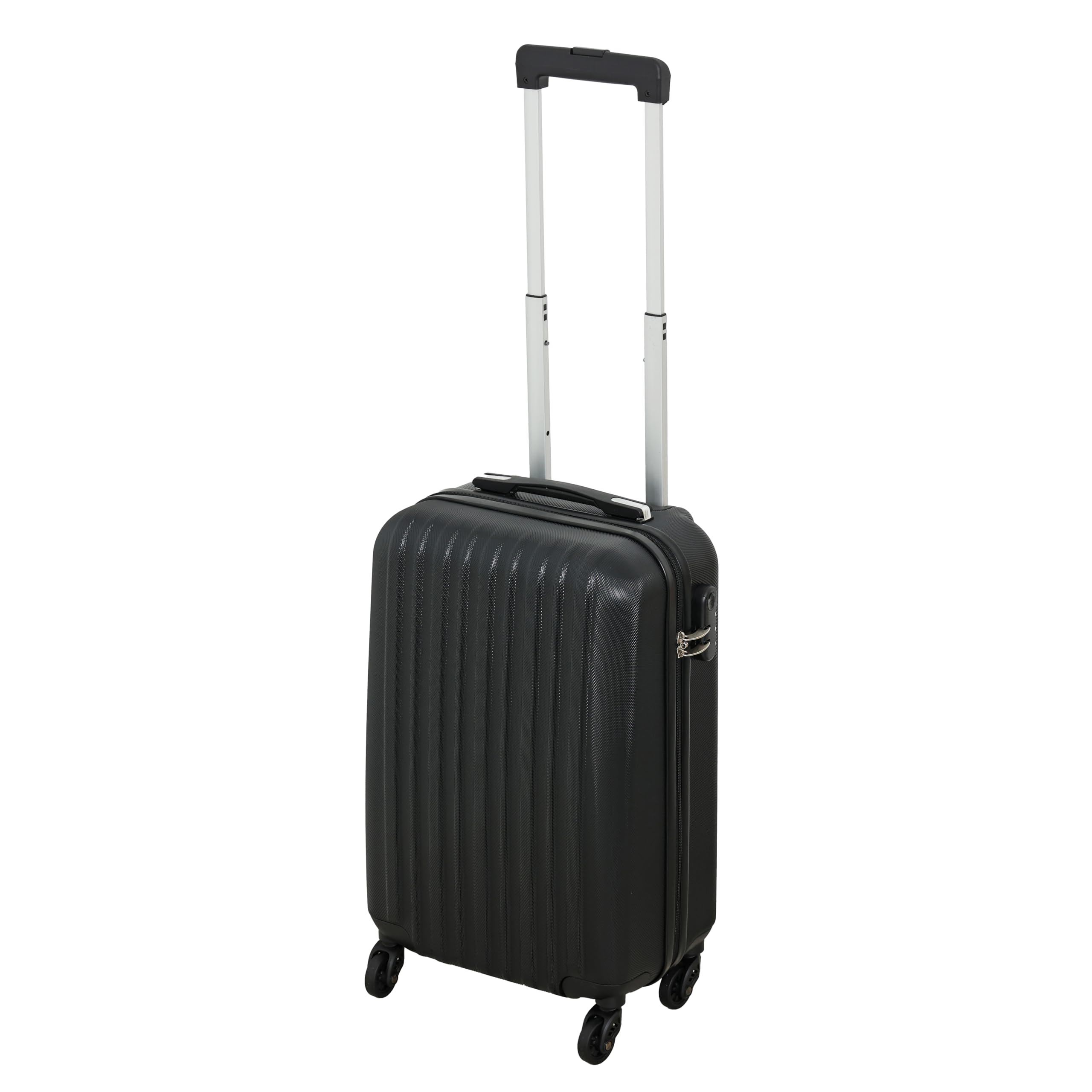 

Captain Stag (CAPTAIN STAG) Suitcase, Carry-on Bag, Travel Case, Single Zipper with Dial Lock, Black, Rise UV-56