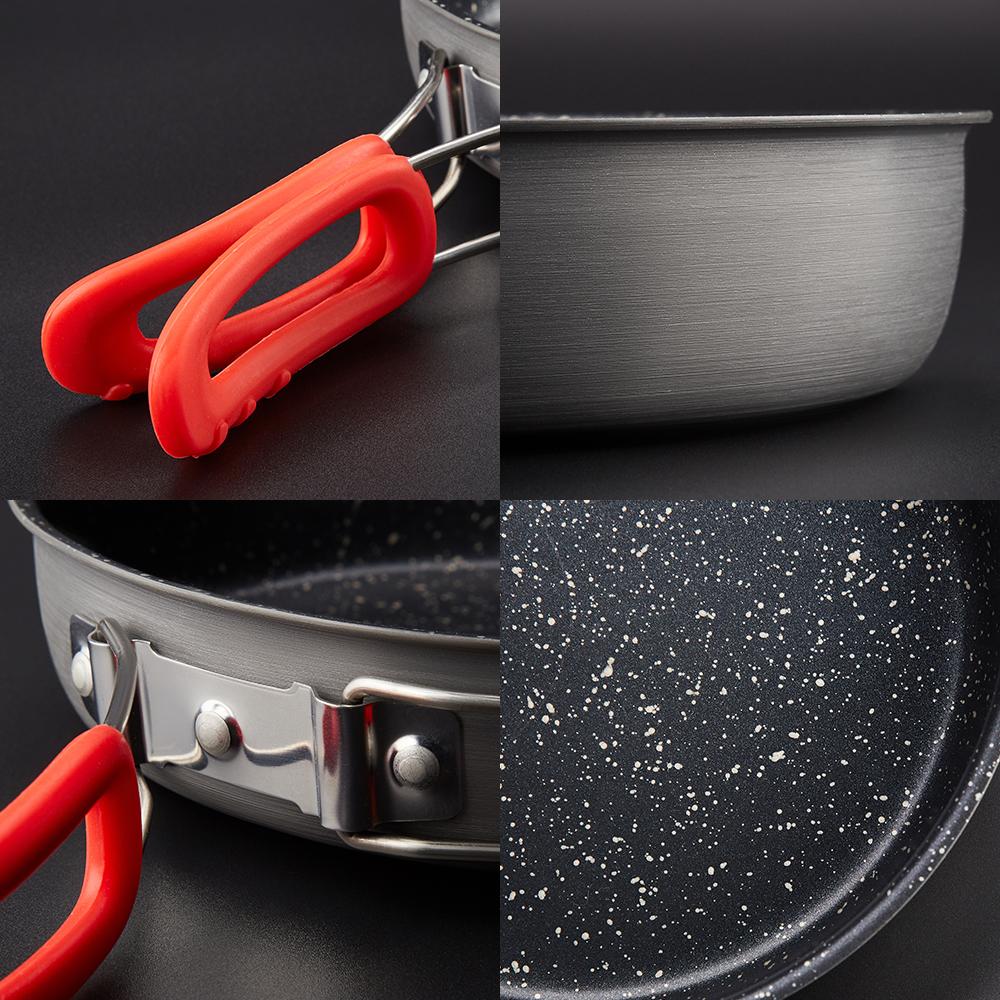Lightweight Collapsible Nonstick Omelet Pan Outdoor Folding Quick Heating Omelet Maker Fry Pan