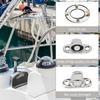 SUPERFINDINGS 15 Sets Marine Twist Lock Fasteners Stainless Steel Turn Button Eyelet and Stud with 30pcs Screws Turn Button Fasteners Mounting Screws