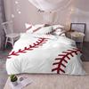 Baseball Three-Piece Quilt Cover Digital Printing Bedding Set Bed Cover