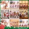 Mingguan Plaid Long Leg Christmas Tree Ornaments