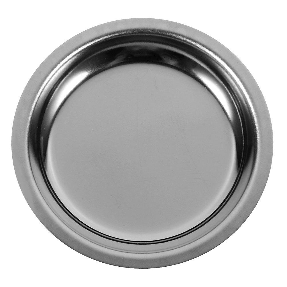Tea Bag Saucer Stainless Steel Round Metal Plate Lightweight Tea Cup Holder Beverage Coaster for Table