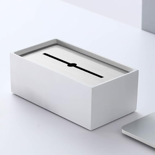 Stylish tissue case, tissue box, tissue holder, tissue cover, simple, cute, luxurious, heavy, stylish stainless steel plate with a cement and concrete