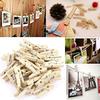 TG70278 Wooden mini clothespins decoration 50pcs