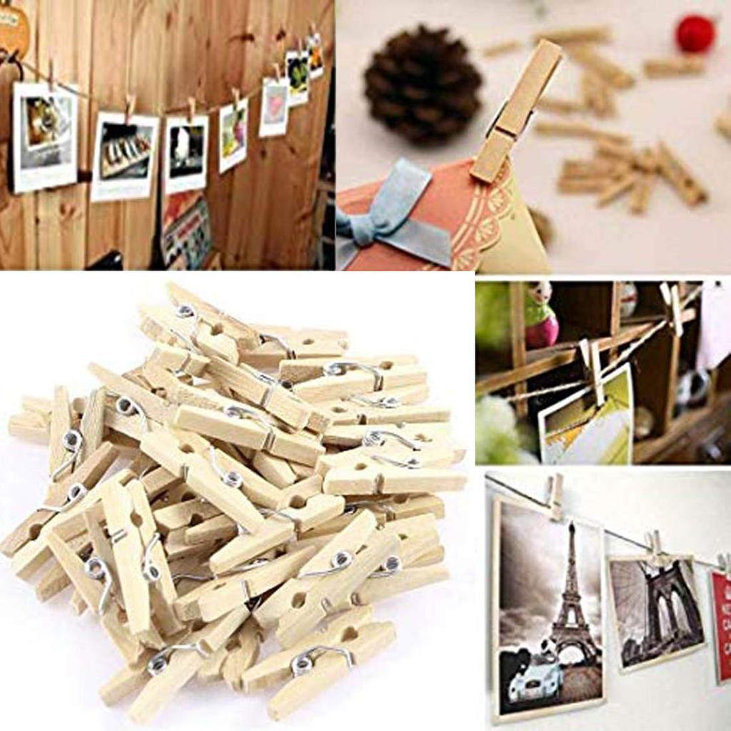 TG70278 Wooden mini clothespins decoration 50pcs