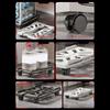 Adjustable Mobile CPU Stand with 4 Casters Wheel Floor Standing Host Stand Mobile PC Cart Stand Computer Tower Stand