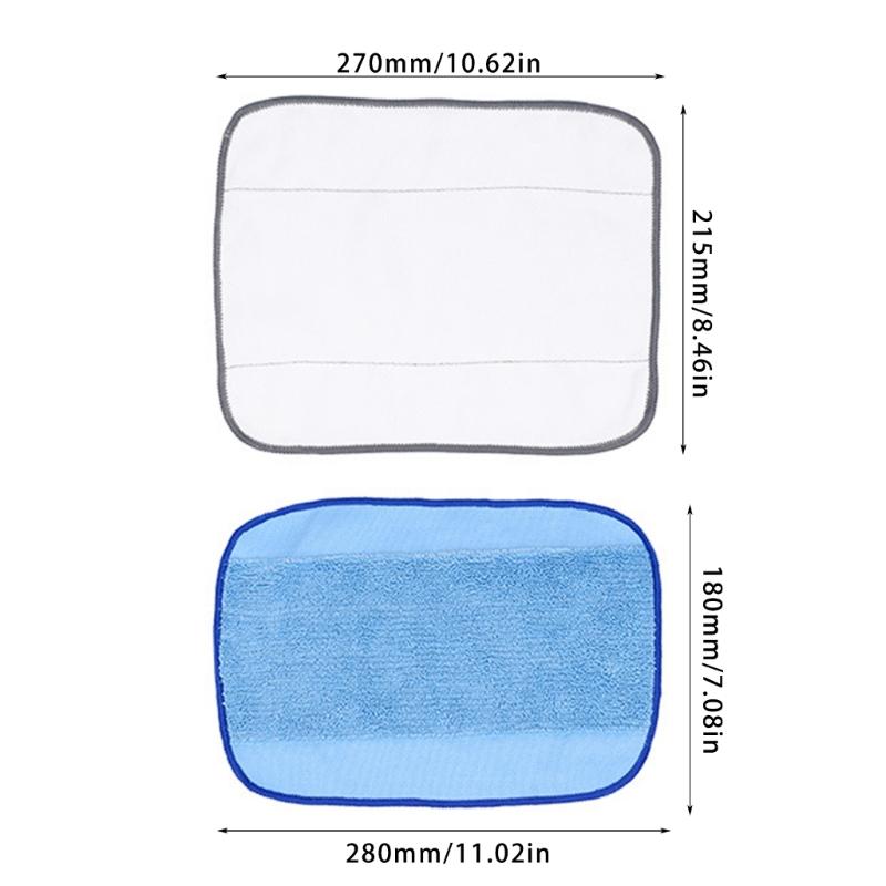 Set of 6 Mop Cloths Sweeping Robot Mop Cloth Sweeping Robot Replacement Part Fabric Texture Mopping Cloth for 380 380T