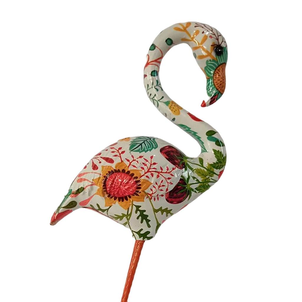 Resin Figurines Bird Sculptures Decorative Modern Art Backyard Flamingo Garden