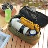 Oxford Fabric Storage Bag Camping Travel Cookware Organizer Large Capacity Gear Handbag Zipper Closure Waterproof Cooking Utensils Pouch Tool