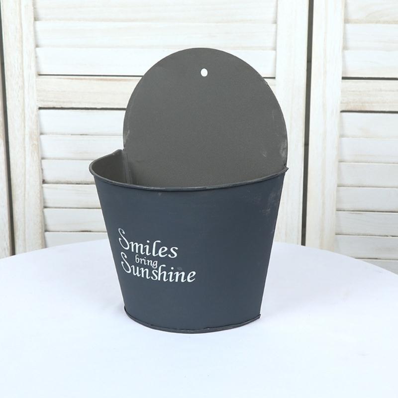 Vaso da Fiori da Parete Cesti per Piante da Appendere Cesto Semicircolare Balcone Giardino