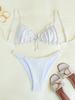 Costumi da Bagno Donna Push Up Femminili da Spiaggia Costumi da Bagno Bikini Brasiliano Set Bagnante da Piscina 2026 Bikini Sexy Costumi da Bagno Rosa