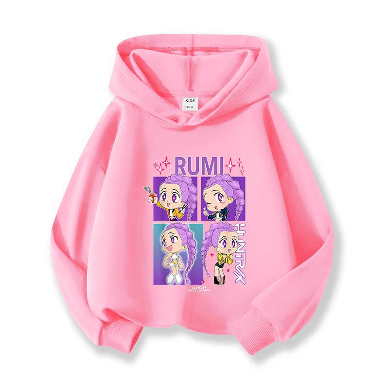 Fall and Winter Kpop Demon Hunter Children's Harajuku Sweatshirt Cute Kpop Demon Hunter Tiger Top Harajuku Boys and Girls