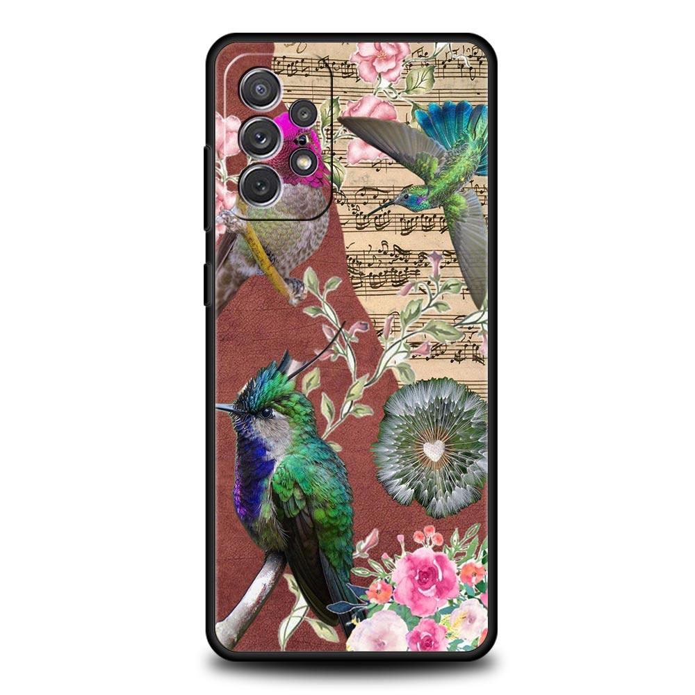 Hummingbird Phone Case For Samsung Galaxy A15 A13 A51 A71 A41 A31 A21S A03S A05 A35 A32 A55 A23 A25 A33 A53 A73 5G Cover