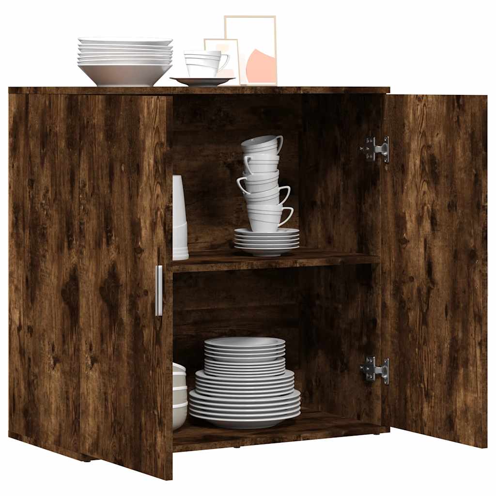 Sideboard Smoked Oak 79 x 38 x 80 cm Particleboard