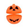 6/12pcs Halloween Plastic Pumpkin Storage Mini Fillable Pumpkin Container Candy Rack Container for Halloween Thanksgiving Mini Props