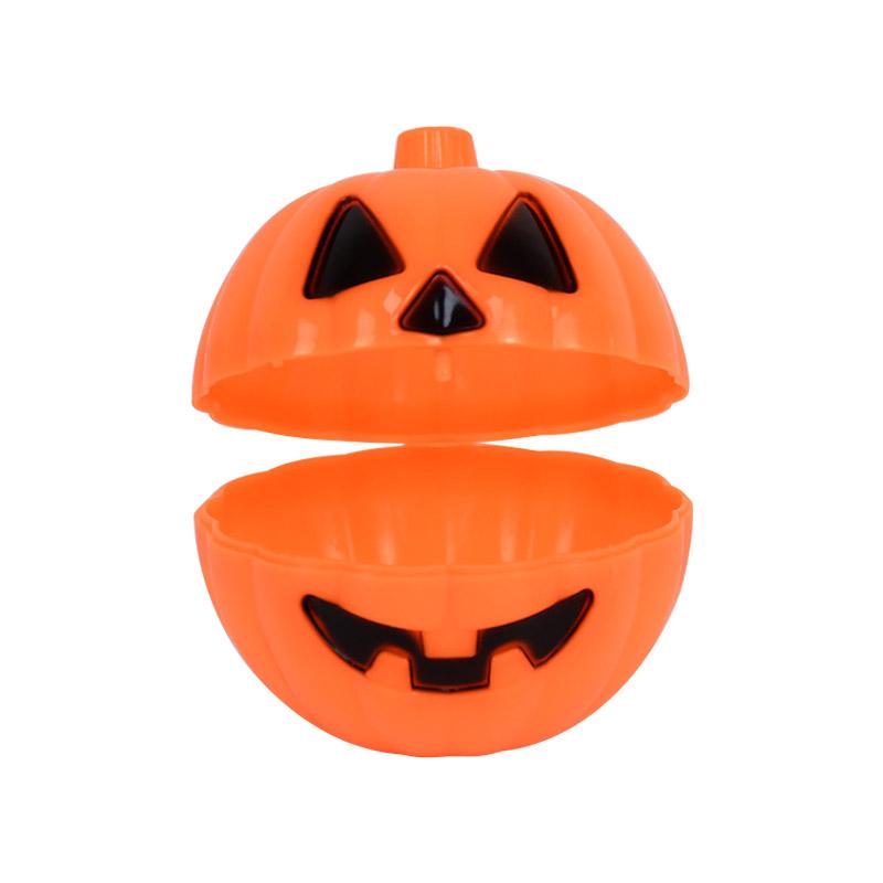 6/12pcs Halloween Plastic Pumpkin Storage Mini Fillable Pumpkin Container Candy Rack Container for Halloween Thanksgiving Mini Props