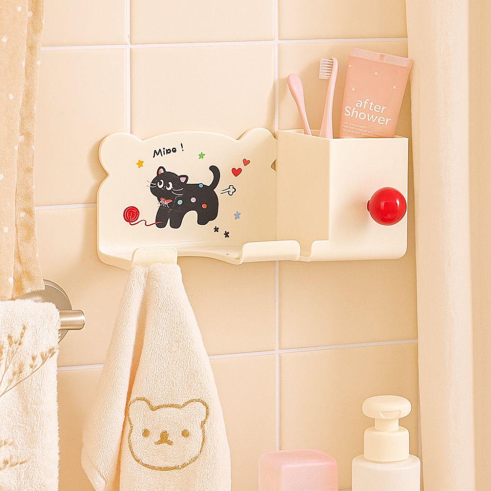 Waterproof Hair Dryer Storage Rack Plastic Bathroom Storage Bracket  Home Organization