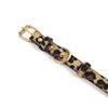 Pet Walking Dog Collar PU Leather Leopard Dog Collar Fashionable Pet Collar  Small Medium Dogs