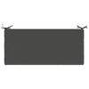 Bench Cushion SOEST 100percent  Polyester Anthracite 120 x 50 x 5 cm