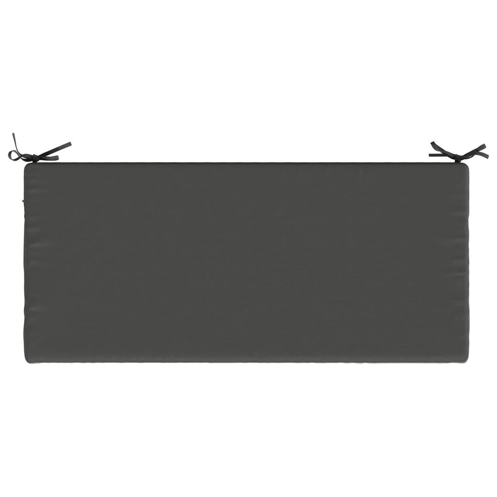 Bench Cushion SOEST 100percent Polyester Anthracite 120 x 50 x 5 cm