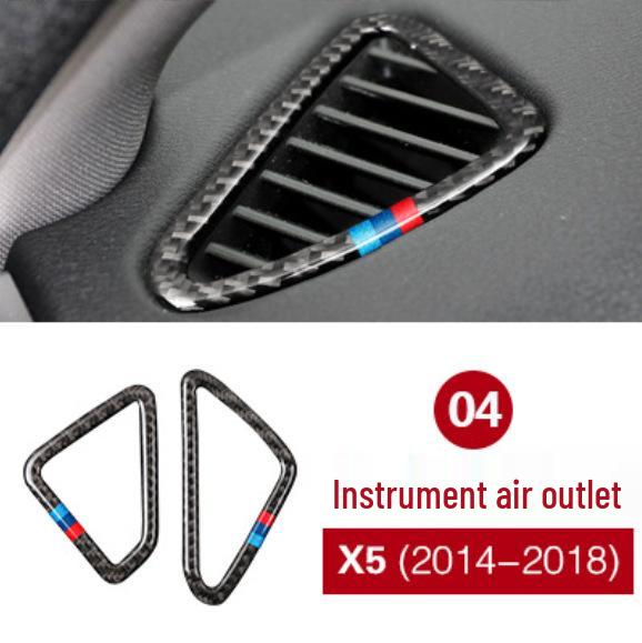 BMW X5/X6 F15/F16 Carbon Fiber Interior & Exterior Modification Center Console Gear & Vent Decoration Sticker