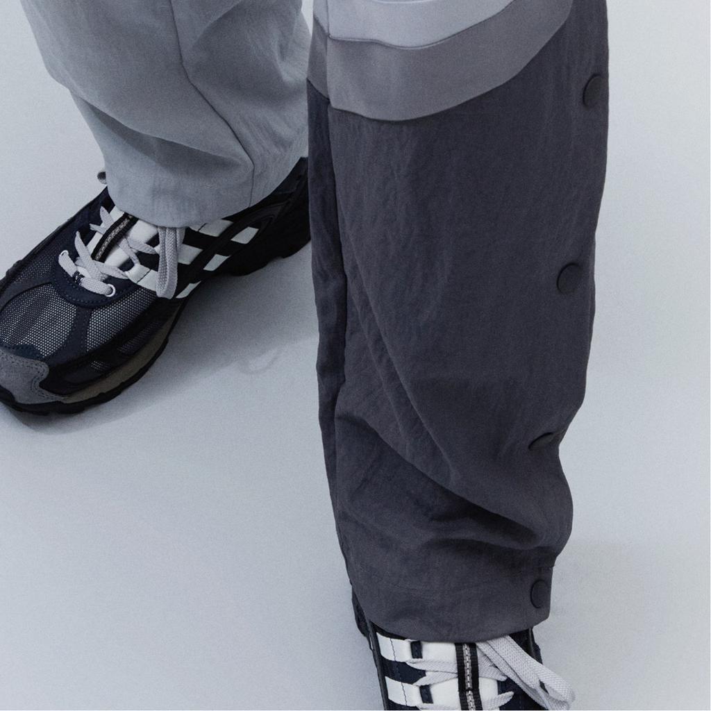 Adidas Originals Striped Logo Print Straight Leg Sweatpants Men Bottoms Black White HS9465