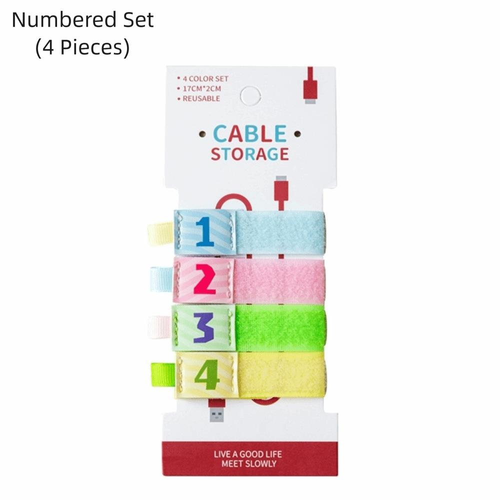 New Cartoon Data Cable Storage Tie Multi-function Earphone Computer Cable Strap Data Cable Holder Portable Travel Cable Winder
