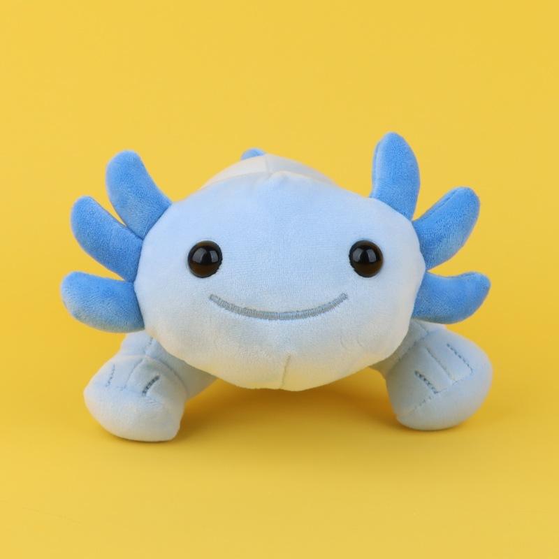 Cztery kolory przyczajona salamandra aksolotl kreskówka śliczna sześciokątna lalka dinozaura pluszowa zabawka dla dzieci