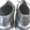 Sears USA 70s Vintage Easy Flex Leather Long Wingtip 9.5D 27.0-27.5 Black Dress Shoes(USED)