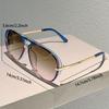 KAMMPT Vintage Pilot Sunglasses Men 2025 New Fashion Multi-color Gradient Shades Women Trendy Casual Outdoor Decor Sun Glasses