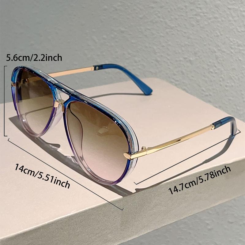 KAMMPT Vintage Pilot Sunglasses Men 2025 New Fashion Multi-color Gradient Shades Women Trendy Casual Outdoor Decor Sun Glasses