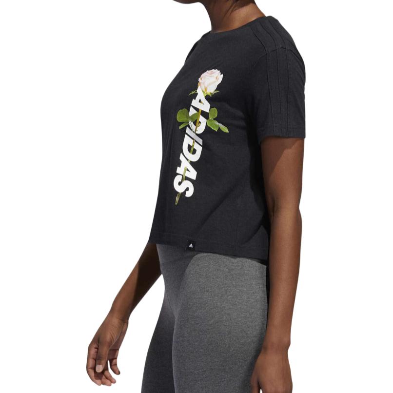 Adidas Regular Sleeve T Shirt Women's Black ED8158