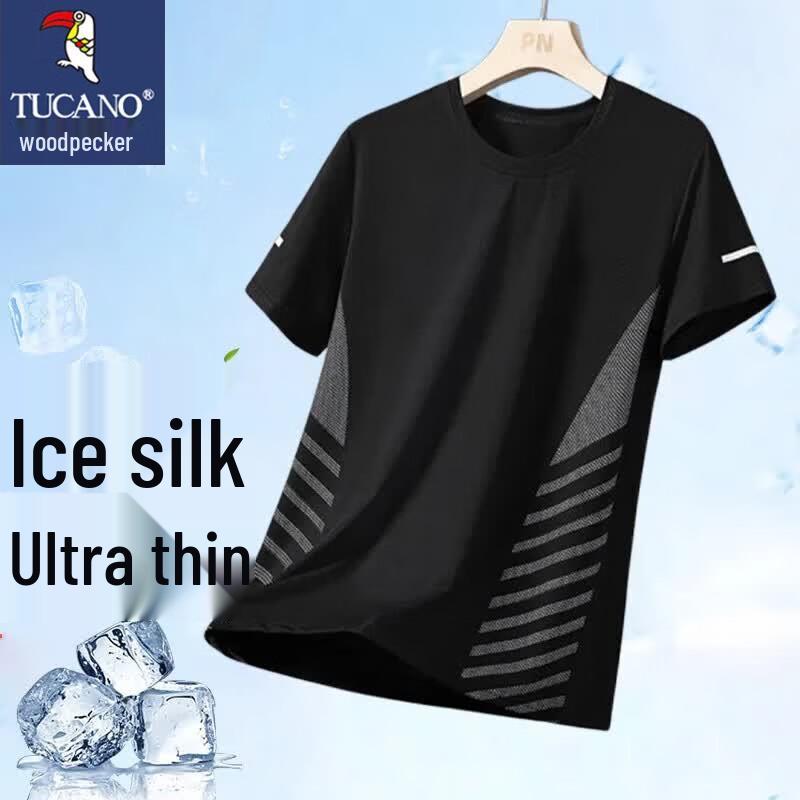 TUCANO Men s Ice Silk Quick Dry Short Sleeve T-Shirt M