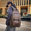 Herren Rucksack Mode PU Leder Wasserdicht Herren Laptop Tasche Koreanische Rucksäcke Große Schultasche Herren Rucksack Studenten PC Rucksack