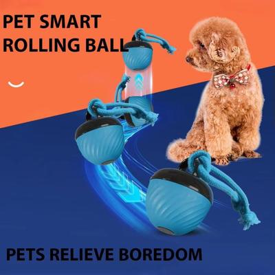 Creative Intelligent Dog Ball Imitation Mouse 3 Modes Electronic Interactive Cat USB Rechargeable LED Lighting