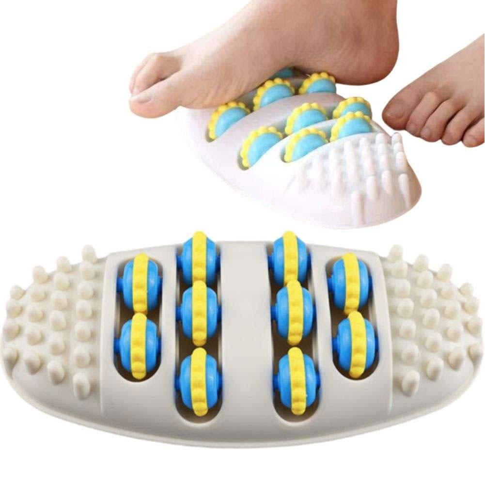Foot Massager Roller Meridians Foot Acupoint Stimulation Pressure Plate Pain Relief Relax Roller Trigger Point Reflexology Tool