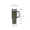 40oz Large Capacity Tumbler Vacuum Insulated Thermos Cup Stainless Steel Car Water Bottle Coffee Mugs With Handle Drinkware