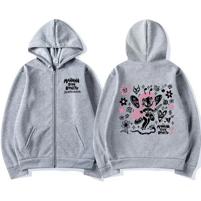 

Carol G Bijota Альбом Печатный Молния Капюшон Мужская И Женская Одежда Эстетика, Плюс Размер Молния Толстовка 3XL светло-серый