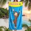 Curious George Fashion Beach Towel: Ideal for Summer Adventures Soft, absorbent and quick drying suitable for swimming and bathing
