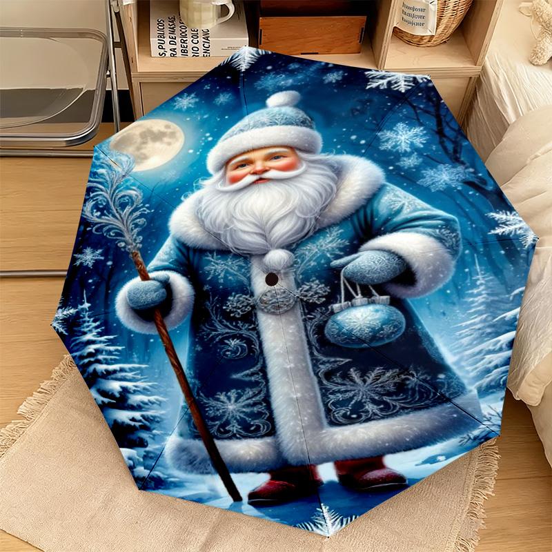 Majestic Winter Snow Automatic Umbrella Suitable Travel Portable Umbrella Outdoor Sun Shading Umbrella Gift Daily Essentials